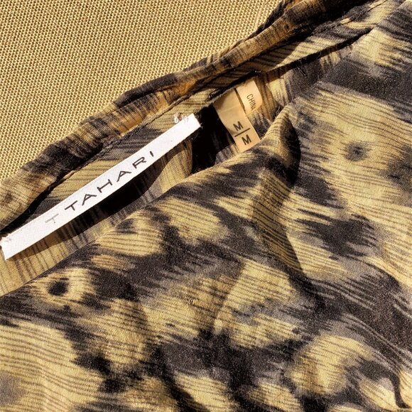 T TAHARI - Silk, , long sleeve blouse with ruffle accents - Picture 11 of 11